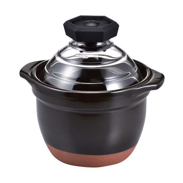 フタがガラスのご飯釜1~2合 GNR-150-B 1点