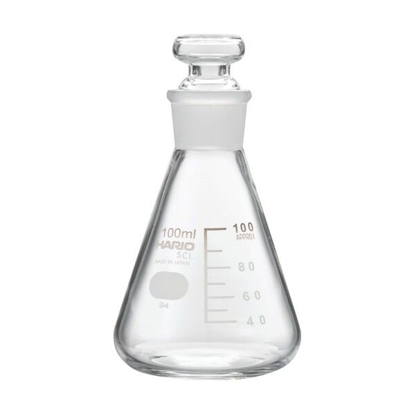 共栓三角フラスコ100ml(TS22) TSF-100-SCI 1点