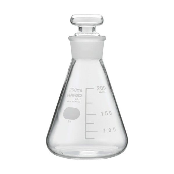 共栓三角フラスコ200ml(TS27) TSF-200-SCI 1点