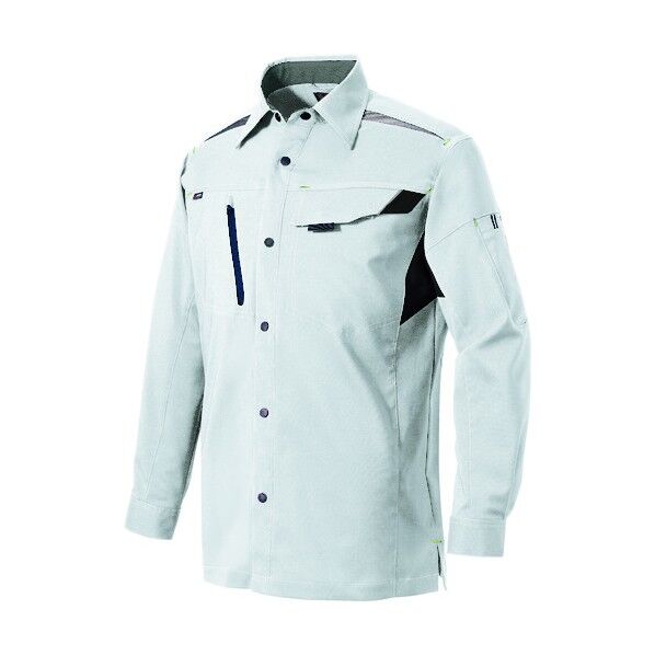 ライトフィックス 長袖シャツ（男女兼用）（薄地） 003シルバーグレー 6L 2535 1