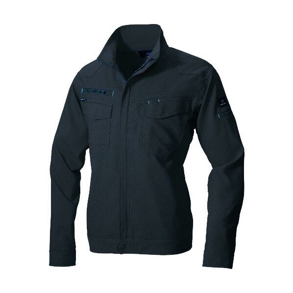 長袖サマーブルゾン（男女兼用） 014チャコール L 2930 1