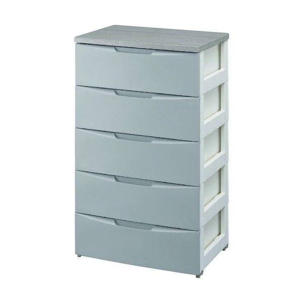 デザインウッドトップチェスト グレー DW-555 1点