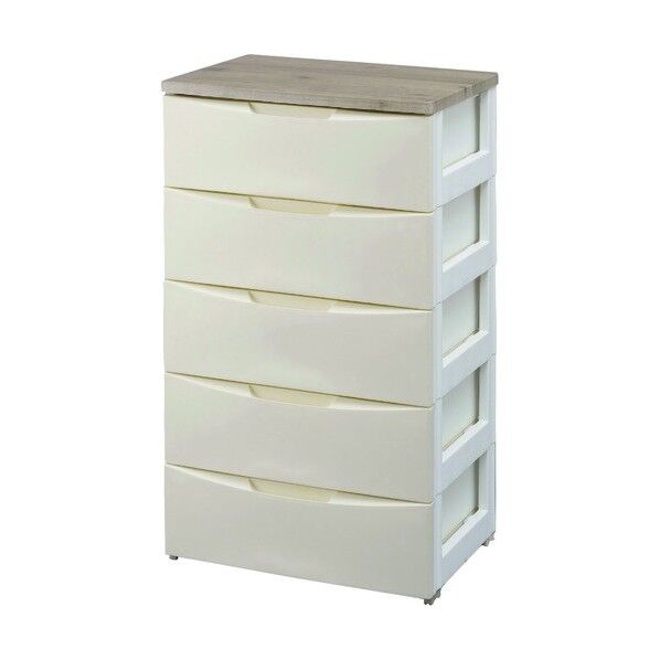 デザインウッドトップチェスト アイボリー DW-555 1点