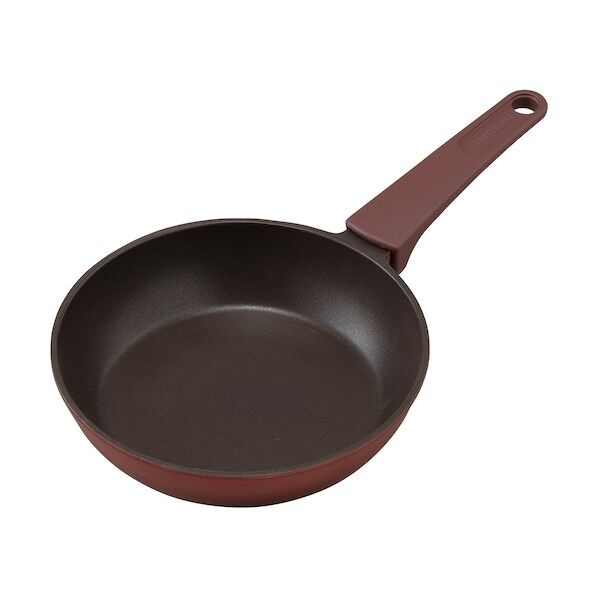 取っ手一体型フライパン20cm IH ルビーレッド DCF-I20 1点