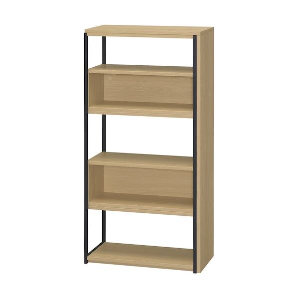 296415 スライドオープンシェルフ ナチュラル/ブラック SOS-1197-NT 1台