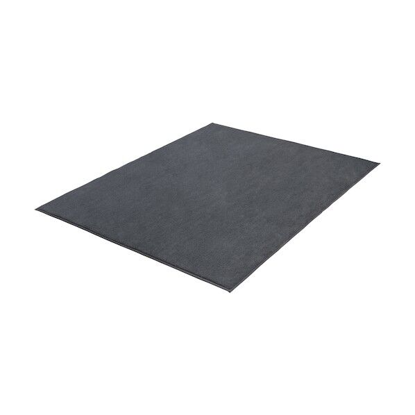 101922 杢ラビットファー調ラグ ダークグレー ORG-R1824-DH 1点