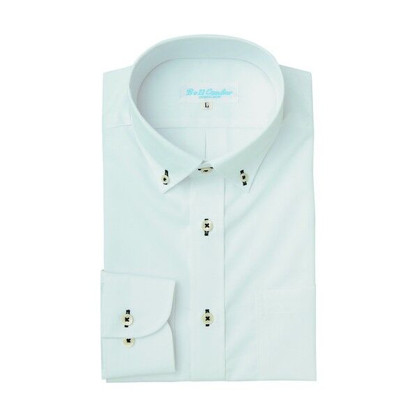 半袖ボタンダウンシャツ（男女兼用） 001ホワイト 4L 43061 1点