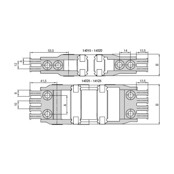 エナジーチェーン ケーブル保護管 46リンク 1400.100.125.0-46L 1点