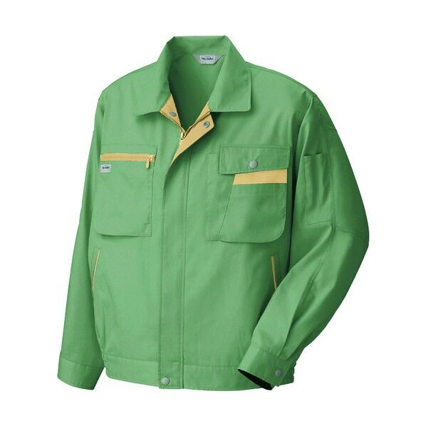 長袖サマーブルゾン 030オリーブ×マスタード M 5320 1