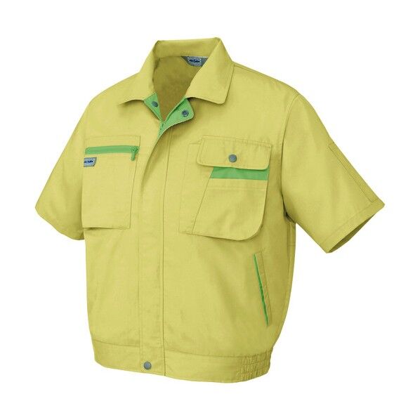 半袖ブルゾン(男女兼用)ムービンカットAZ5321-019マスタード×オリーブ6L 019マスタード×オリーブ 6L 5321 1