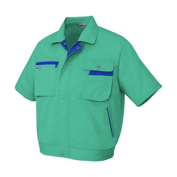 半袖ブルゾン(男女兼用) 027ターコイズ×ネイビー SS 5321 1