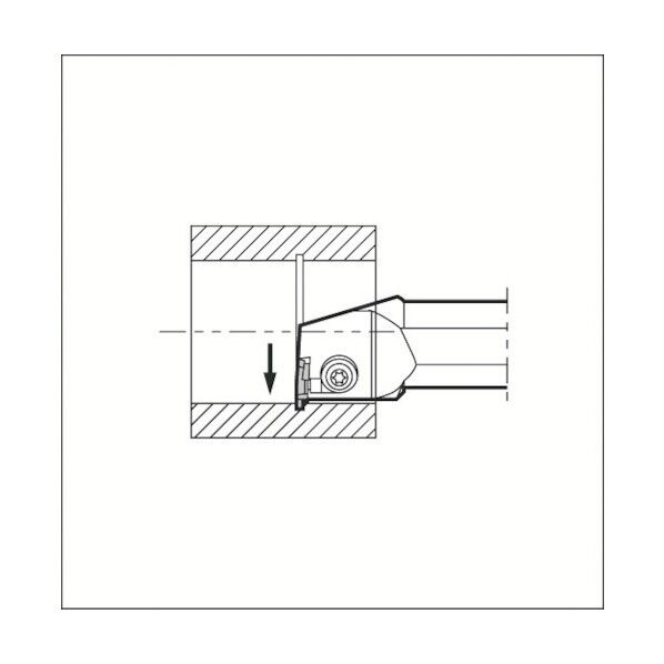 内径浅溝入れ加工用ホルダ KIGBA