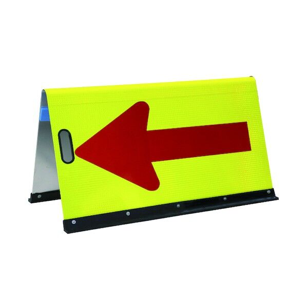 公団型矢印板 アルミ公団型矢印板 500*900蛍光イエロープリズム JHB-500PK 1点