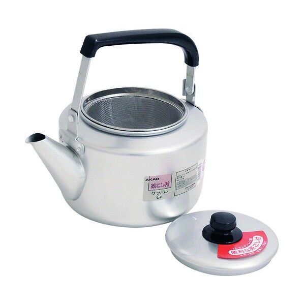 アルマイト 茶漉シ付大型ケットル 6L 6L BKT46006 1個