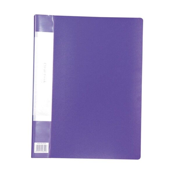 クリアブックB 厚 A4 20ポケット パープル 5424 1点