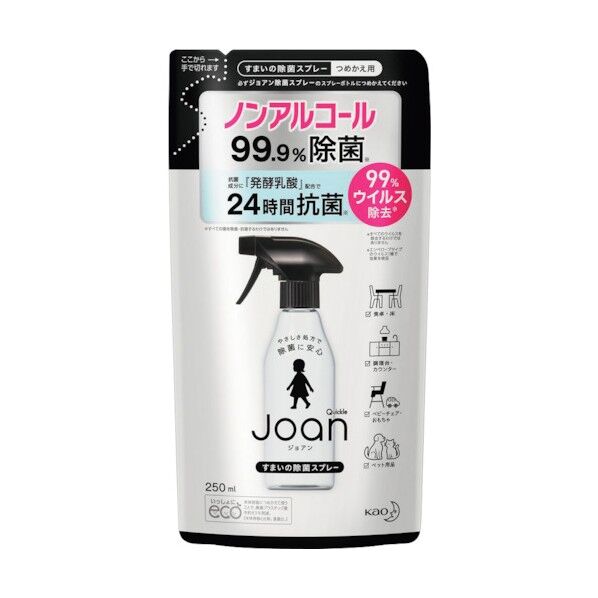 クイックルJoan 除菌スプレー つめかえ用 250ml 366658 1点