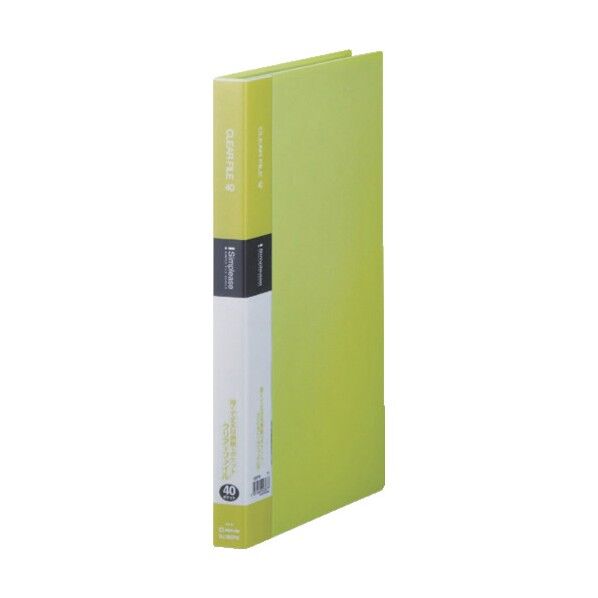キングジム シンプリ－ズクリア－ファイル40P 黄緑 136SPWYELLOWGREEN 1個