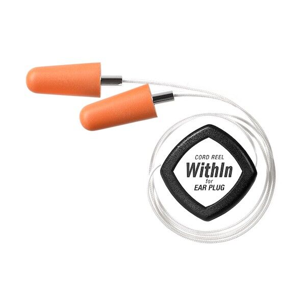 リール式耳栓収納具 ウィズイン (両耳用) WI-02R 1個
