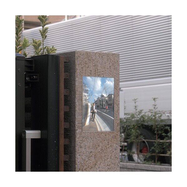 駐車場用 FFミラー車出口 接着タイプ 英語版