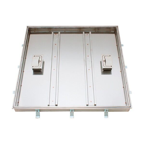 フロアーハッチ 充填用 屋内用 一般形 ステンレス製 把手ロック式 MSES-M-450 1点