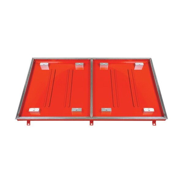 大口径マシンハッチ 充填用 屋内用 一般形 スチール製 ステンレス目地 S-1-1000 1点