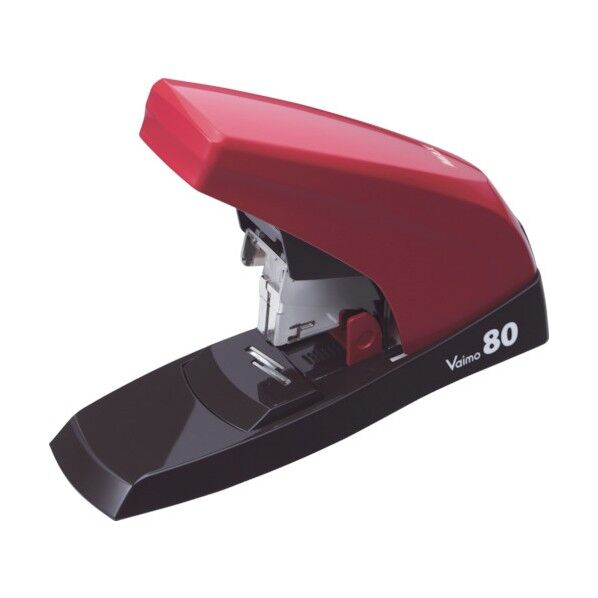 卓上ホッチキス バイモ80 80枚とじ レッド HD-11UFL/R 1