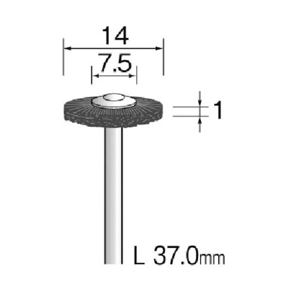 毛ブラシ ホイール 馬毛ミディアム