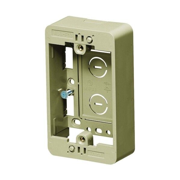 浅形モール用スイッチボックス(Fタイプ) MSB-F1SDS MSB-F1SDS 1点