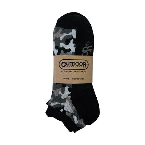 OD A309靴下スニーカー3足組(迷彩) 187988 1点
