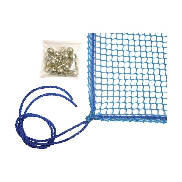 ネットと鈴のW効果 鈴付き盗難防止ネット 約1.8×2.7m 青 NET-BELL-1827BLUE 1点