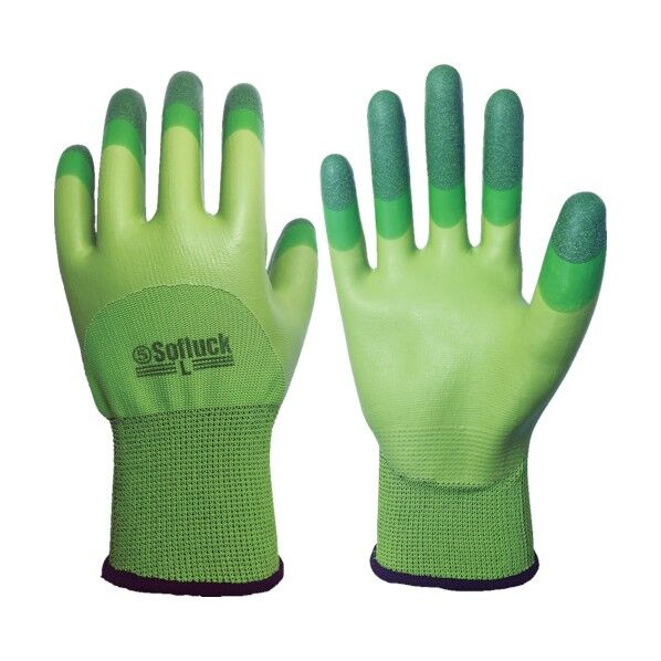 ゴム甲抜き手袋 ソフラック (指先3重コート)
