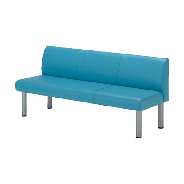 ロビーチェア 2人用背付 ライトグリーン MWC-12AN-LGR 1点