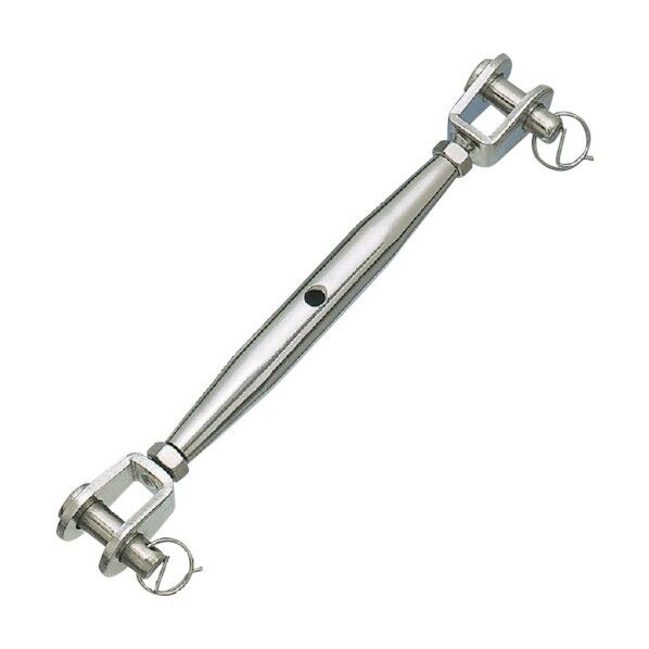 水本 ステンレス パイプターンバックルJ&J 捻子径M5 132 x 22 x 15 mm TBP-5JM 1