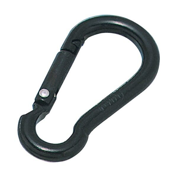 アルミスナップフック(ブラック) 線径6mm A-679 1点