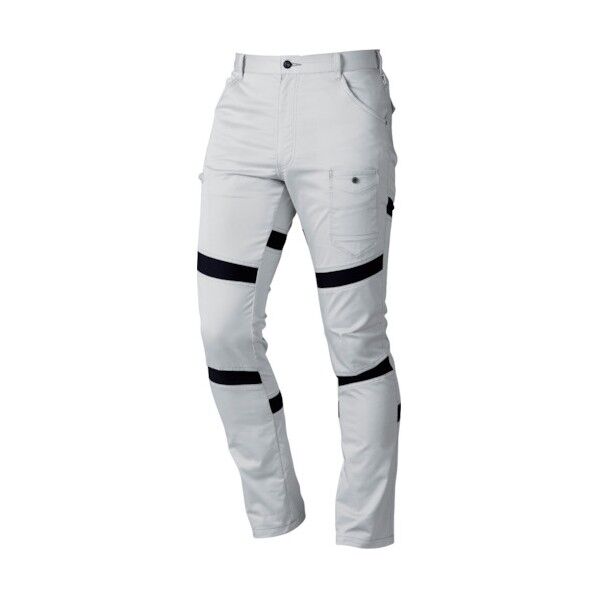 快適ウェア カーゴパンツ(ストレッチ) 3L シルバーグレー V9544-3L-39 1点