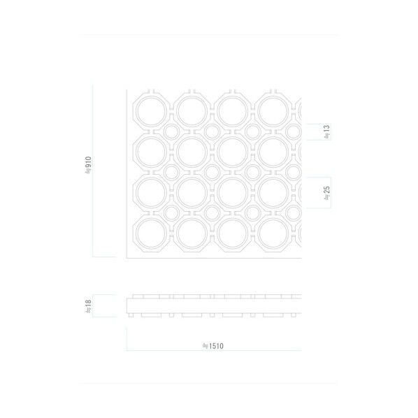 ミヅシマ NBラバーマット 910×1510×18mm