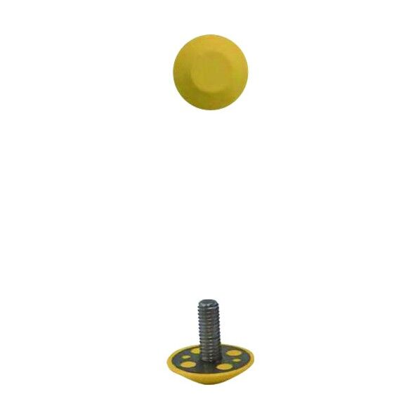 リードマーク埋込式P・警告表示 樹脂+ステンレスタイプ イエロー 582-0610 1点