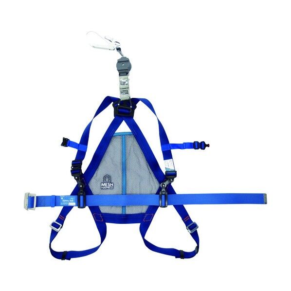 ミドリ安全 メッシュハーネス 常時巻取り式ランヤード 胴ベルト付 MHF-600-AS-TR-M