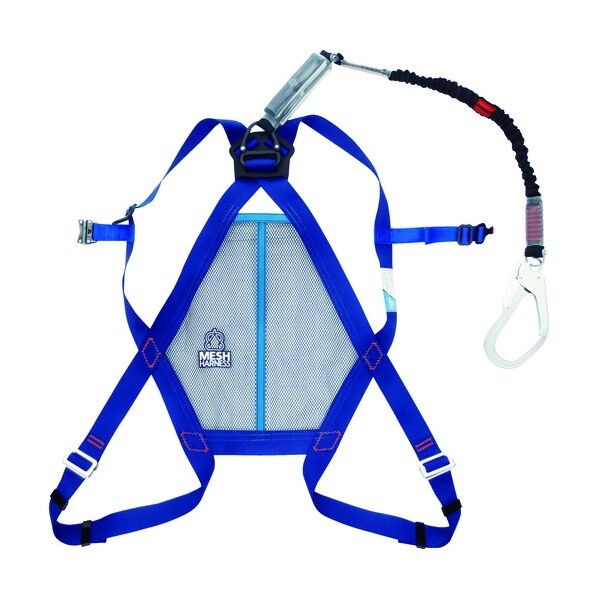 ミドリ安全 メッシュハーネス 伸縮式ランヤード MHF-600-NV-M