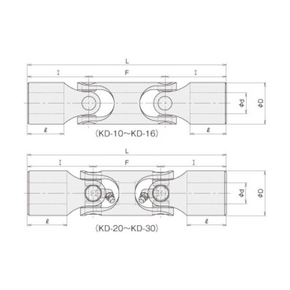 ユニバーサルジョイント KD-10 1点