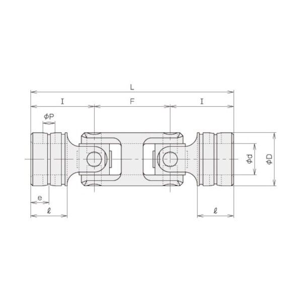 ユニバーサルジョイント HJD-18 1点