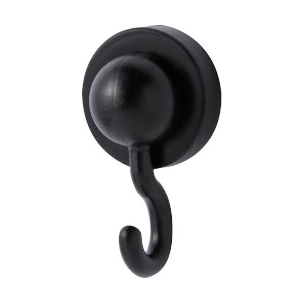 シリコンマグネット jフック ブラック 1-0191HOOK-JB 1点