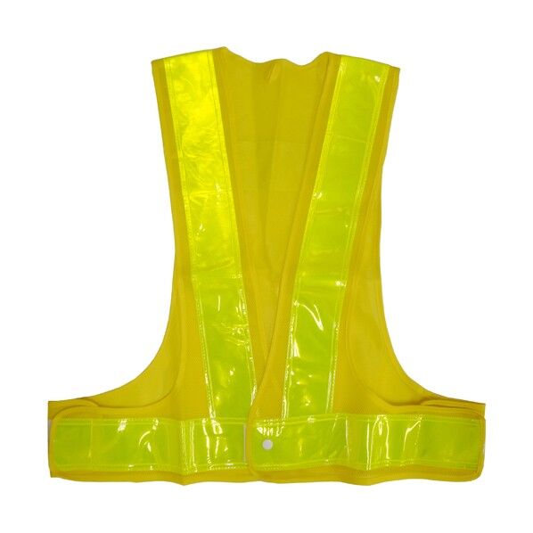 安全ベスト70mm 黄/黄 フリーサイズ 5917606 1枚
