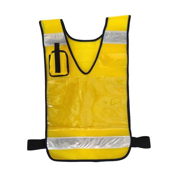差込ベスト「差込式でええよん」 イエロー 5941003 1点