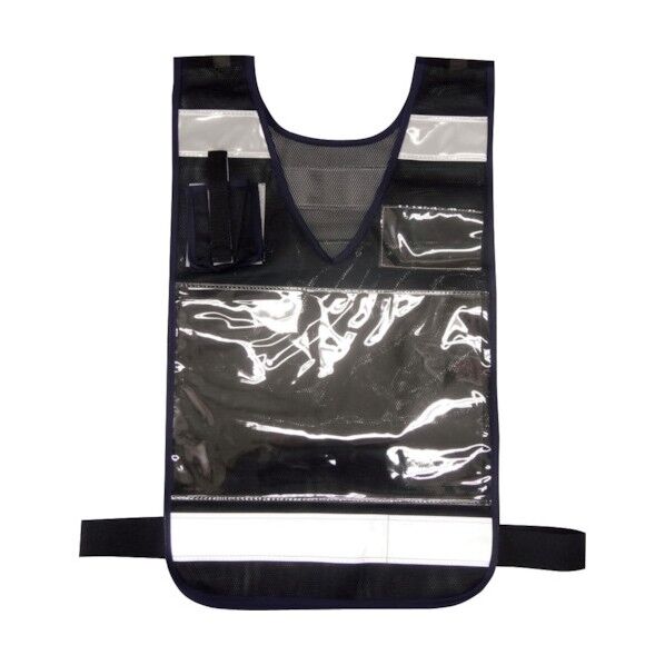 差込ベスト「差込式でええよん」(ブラック) 5941007 1点