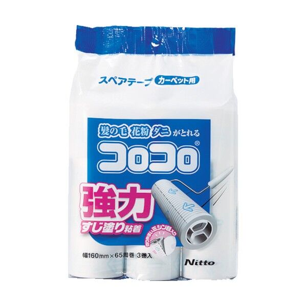 ニトムズ コロコロスペアテープ強力すじ65周3巻入 C4343 30巻