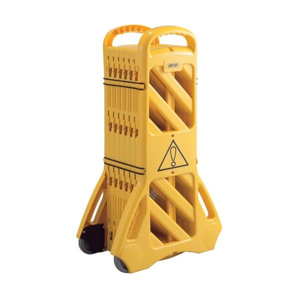 BF-6030 可動式バリケードフェンス(コンパクト収納タイプ)1m×4m(展開時)