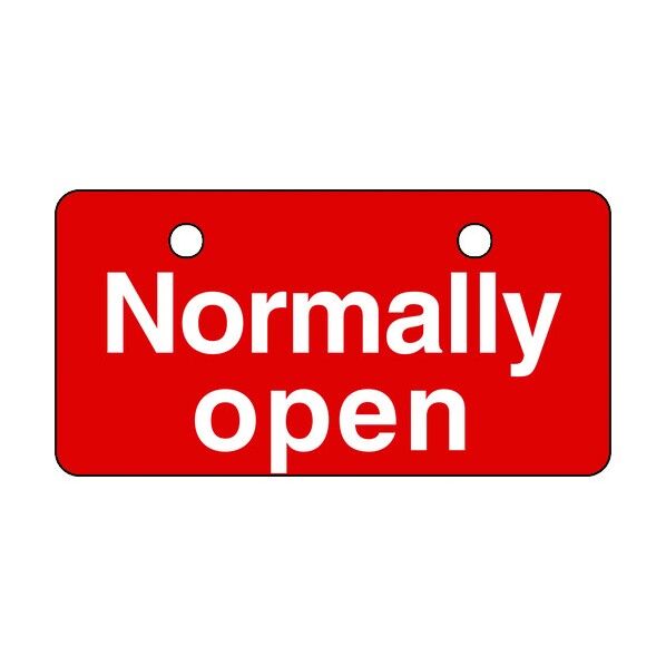 バルブ開閉札(英文字タイプ) 角型