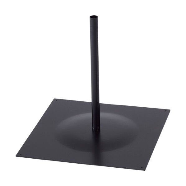 のぼり用スタンド(フラットベースタイプ)スチール製 ノボリ用ポール台F 大 255116 1個