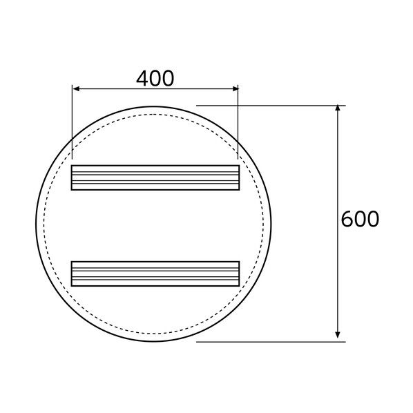 消防標識 消防水利 消防600D 反射タイプ 600mmΦ 067033 1個